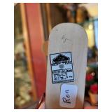 Russian Folk Art Wooden Figurine and Miniature Barrel Set