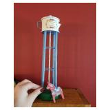 Mark Ostrom Swedish Lindstrom Water Tower Model with Dala Horse