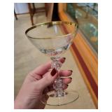 Noritake Glenmore Handpainted China Dinnerware and Glassware Set with Gold Trim