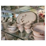 Noritake China Japan Tatania 1970 Dinnerware Set with Floral Pattern