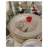 Noritake China Japan Tatania 1970 Dinnerware Set with Floral Pattern