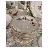 Noritake China Japan Tatania 1970 Dinnerware Set with Floral Pattern