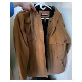 Craftsman Brown Hooded Jacket and Carhartt Gray Pullover Hoodie