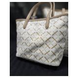 2 purse Bags white and gold