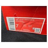 Nike Court Vision Mid NN Size 7 White (has some fraying on one side)
