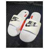 New Nike White Slides Shoes Size 9