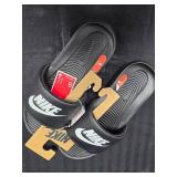 New Nike Black Victori One Slides Shoes Size 9