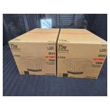 2 boxes of 6 75W Light Bulbs BR40 Soft White