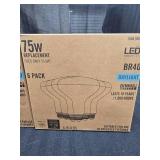 2 boxes of 6 75W LED Light Bulbs BR40 Daylight