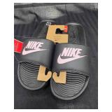 New Nike Victori Black/Pink Slide Size 11