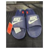 New Nike Victori Black/ White Slide Size 12