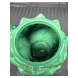 Two Green Storage Containers with Covers