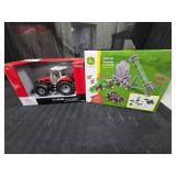 New Ertl Red Tractor and John Deere Grain Set