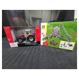 New Ertl Red Tractor and John Deere Grain Set
