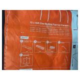 One-Person Setup Instant Pop Up Canopy w/ Case, 4 Weight Bags - 10x10ft (Gray)