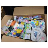 Easter Basket Starter Kit for 4 Children, Baskets, Grass, Eggs, Toys and More