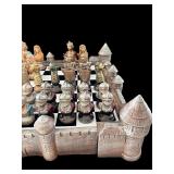 LL - Vintage Chess Set - 28 in Square Board