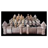LL - Vintage Chess Set - 28 in Square Board