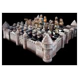 LL - Vintage Chess Set - 28 in Square Board