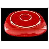 LS - Red Christmas Dinnerware Set - 12 Mugs, 12 Plates (8.5-in), 6 Placemats, 5 Napkin Rings