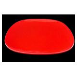 LS - Red Christmas Dinnerware Set - 12 Mugs, 12 Plates (8.5-in), 6 Placemats, 5 Napkin Rings