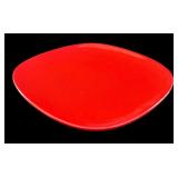 LS - Red Christmas Dinnerware Set - 12 Mugs, 12 Plates (8.5-in), 6 Placemats, 5 Napkin Rings