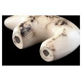 LL - Navajo Bear Fetishes - Vintage Horsehair Pottery, Lot of 4