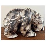 Tom Vail Navajo Horsehair Pottery Bear Figurine