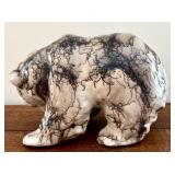 Tom Vail Navajo Horsehair Pottery Bear Figurine