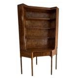 Vintage Ethan Allen American Heirloom Desk with Bookcase - Nutmeg Finish, Maple/Birch