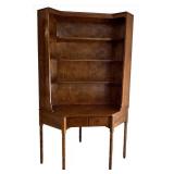 Vintage Ethan Allen American Heirloom Desk with Bookcase - Nutmeg Finish, Maple/Birch