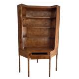 Vintage Ethan Allen American Heirloom Desk with Bookcase - Nutmeg Finish, Maple/Birch