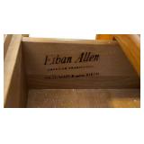 Vintage Ethan Allen American Heirloom Desk with Bookcase - Nutmeg Finish, Maple/Birch