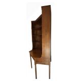 Vintage Ethan Allen American Heirloom Desk with Bookcase - Nutmeg Finish, Maple/Birch