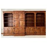 Vintage Ethan Allen Four-Piece Entertainment Center Set