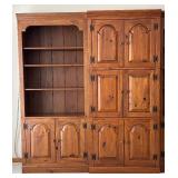 Vintage Ethan Allen Four-Piece Entertainment Center Set