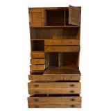 Vintage Ethan Allen Hutch by Baumritter