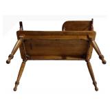 Vintage Ethan Allen Maple Gossip Bench - Telephone Table
