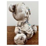 Skeeter Vail Navajo Horsehair Pottery Bear Figurine