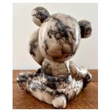 Skeeter Vail Navajo Horsehair Pottery Bear Figurine