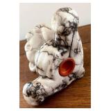 Skeeter Vail Navajo Horsehair Pottery Bear Figurine