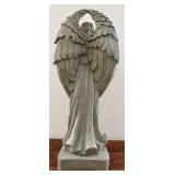 Greystone Angel Statue with Flowers - 33.5 in tall Vintage Garden Ornament