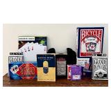 Bicycle 12-Deck Playing Cards & Hoyle Rules 14th Edition & Wizard Deluxe Edition & Grande Cards Lot