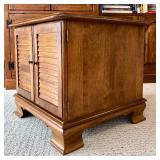 Vintage Ethan Allen Heirloom Nutmeg Maple Side Cabinet Side Table / End Table