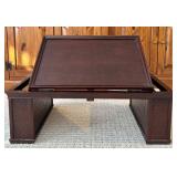 Bombay Company Mahogany Breakfast Table with Lift-Top Tray