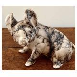 V. Vail Navajo Horsehair Pottery Pig Figurine