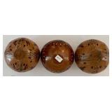 Set of Three Navajo Seed Jars - Pine-Pitched Pottery