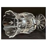 Block Crystal Hurricane Vase - 24% Lead Crystal