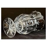 Block Crystal Hurricane Vase - 24% Lead Crystal