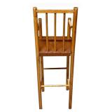 Vintage Wooden Rocker & High Chair Set With Painted Back Panel